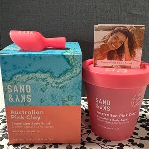 Sand & Sky Australian Pink Clay Smoothing Body Sand Scrub ~ 6.4oz BNIB NEW